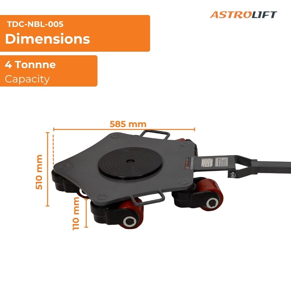 Buy Swivel Load Skate in Load Skates available at Astrolift NZ